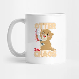 Otter Chaos Funny Otter Mug